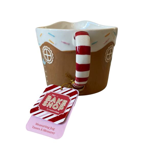 The Bake Shop Christmas Gingerbread House Measuring Jug 4 Cup Holiday New - Picture 11 of 15